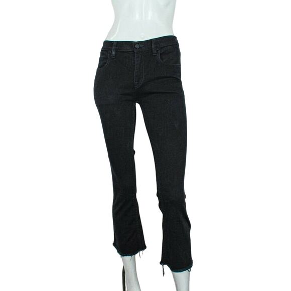 DENIM X Alexander Wang Crop frayed Jeans Women's Size 24 - Picture 3 of 10